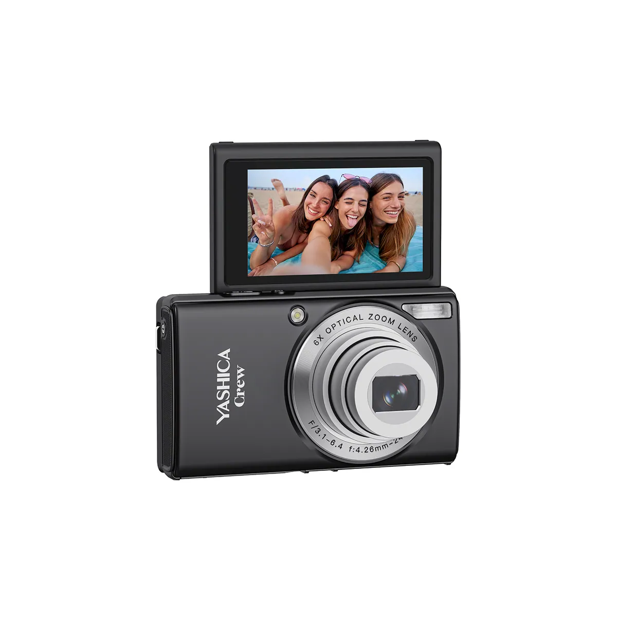 Yashica Crew Compact Camera Opens for Pre-Order at About $168 With 6x Zoom and a Flip Screen