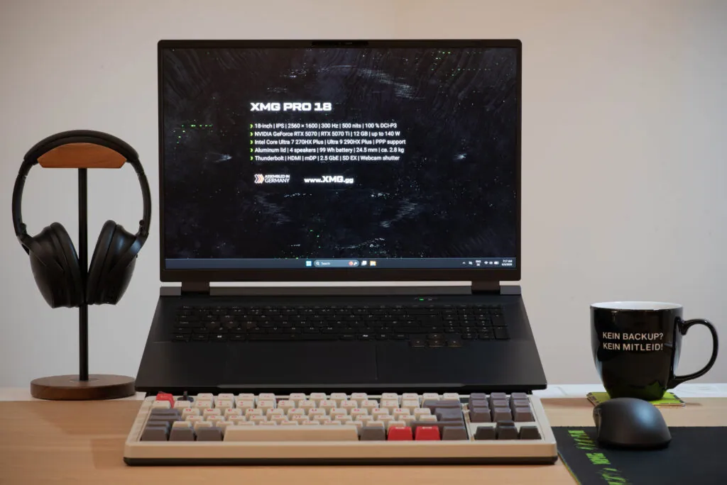 XMG PRO 18 Gaming Laptops Go on Sale in Europe From €2,849 With RTX 5070 Ti and 300Hz