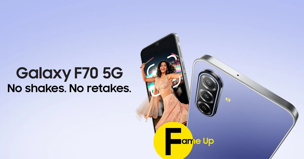 Samsung Galaxy F70 5G Launched in India at Rs 19,999 With a 50MP OIS Camera