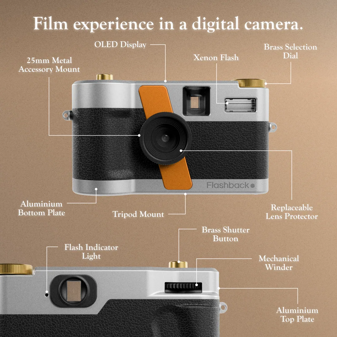 Flashback ONE75 Is a $179 Half-Frame-Style Camera With No Screen for Viewing Photos