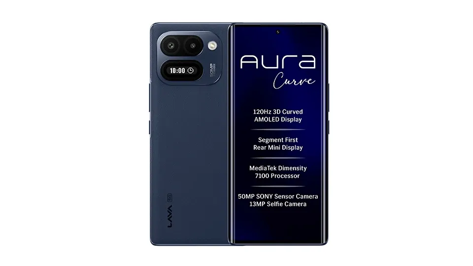 Lava Aura Curve 5G Launched in India at Rs 23,999 With a Rear Mini Display
